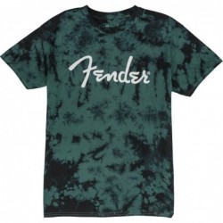 T-shirt Fender tie-dye, Blu, S