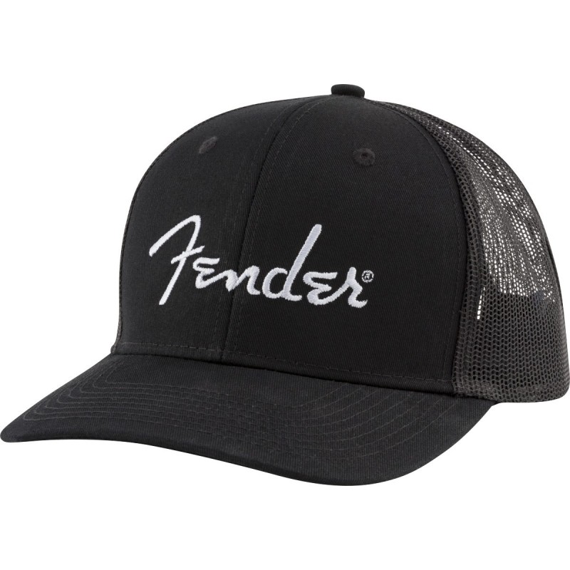 Cappello Fender con visiera con logo argento