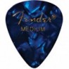 Plettri Premium Celluloid 351 Shape Medium Blue Moto Confezione da 12