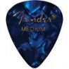 Plettri Premium Celluloid 351 Shape Medium Blue Moto Confezione da 12