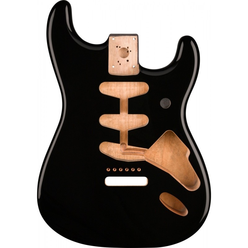 Copro Stratocaster® SSS in ontano Classic Series 60's, Black