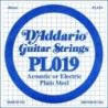 Plain Steel Guitar Single String, .019