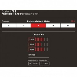 Pickup Precision Bass® del '62 Custom Shop, Black