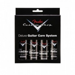 Custom Shop Deluxe Guitar Care System, confezione da 4, Black