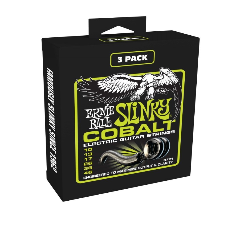 3-pack corde per chitarra elettrica Regular Slinky Cobalt 10/46