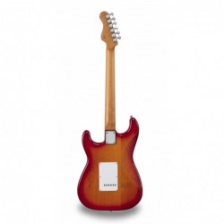 Chitarra elettrica double cutaway con 2 single coil + humbucker splittabile e meccaniche autobloccanti (equipaggiata Wilkinson,