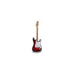 Chitarra elettrica double cutaway con 2 single coil + humbucker splittabile e meccaniche autobloccanti (equipaggiata Wilkinson,