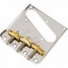 Ponte Fender 3-Saddles Top-Load/String-Through Tele® Bridge with CompensBrass Bullet