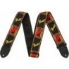 Tracolla Fender® 2" Monogrammed Black/Yellow/Red