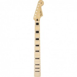 Manico Fender Player Strat Neck w/Block Inlays, 22 Medium Jumbo Frets, Maple