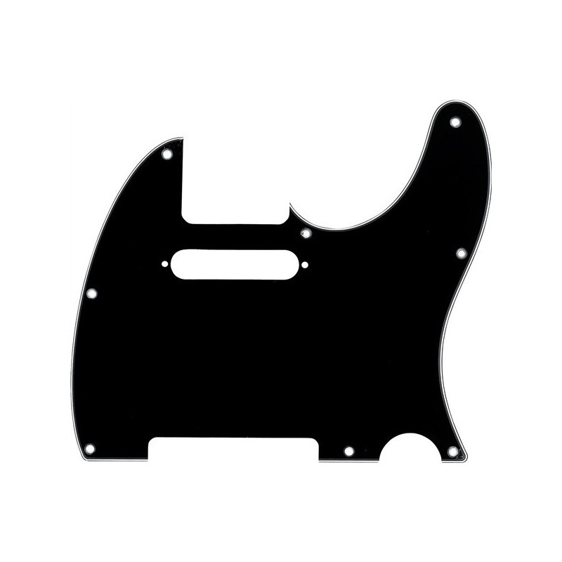 Fender Parts Battipenna montaggio a 8 fori Black, a 3 strati