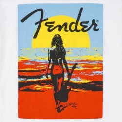 T-shirt estiva Fender Endless, White L