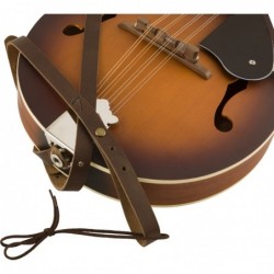 Tracolla in pelle Paramount Mandolin, Brown