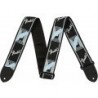 Tracolla Fender® 2" Monogrammed Black/Light Grey/Blue