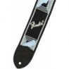 Tracolla Fender® 2" Monogrammed Black/Light Grey/Blue