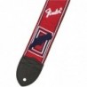 Tracolla Fender® 2" Monogrammed Red/White/Blue