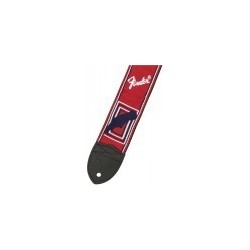 Tracolla Fender® 2" Monogrammed Red/White/Blue