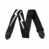 Tracolla in nylon con fulmini da 2 ", Black