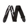 Tracolla in nylon con fulmini da 2 ", Black