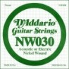 Nickel Wound Electric Guitar Single String, .030