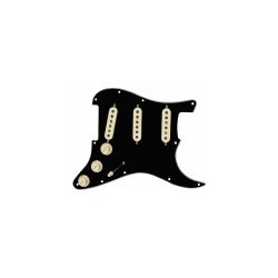 Battipenna Stratocaster precablato, Tex-Mex SSS, PG Black a 11 fori