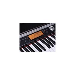 Pianoforte digitale verticale con tastiera da 88 tasti "Hammer Action" e finitura in palissandro.