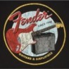 Fender® 1946 T-shirt chitarre e amplificatori, nero vintage, S