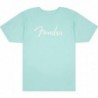 Maglietta Fender® Spaghetti Logo, Daphne Blue, XL