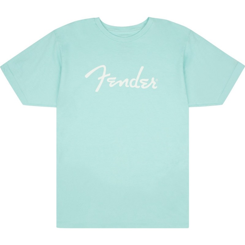 Maglietta Fender® Spaghetti Logo, Daphne Blue, XXL