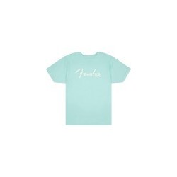 Maglietta Fender® Spaghetti Logo, Daphne Blue, XXL