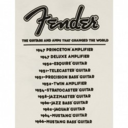 Maglietta Fender® World Tour, bianco vintage, XXL