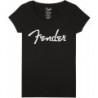 T-shirt Fender® Spaghetti Logo da donna Black Small