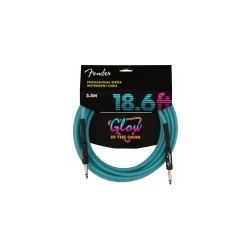 Cavo Fender Professional Glow in the dark, Blue, 18.6'(5m)