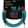 Cavo Fender Professional Glow in the dark, Blue, 18.6'(5m)