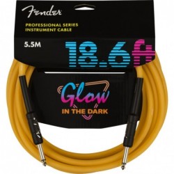 Cavo Fender Professional Glow in the dark, Orange, 18.6'(5m)