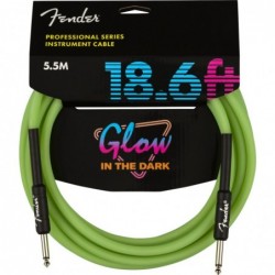 Cavo Fender Professional Glow in the dark, Green, 18.6'(5m)