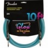 Cavo Fender Professional Glow in the dark, Blue, 10'(3m)