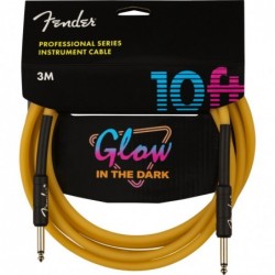 Cavo Fender Professional Glow in the dark, Orange, 10'(3m)