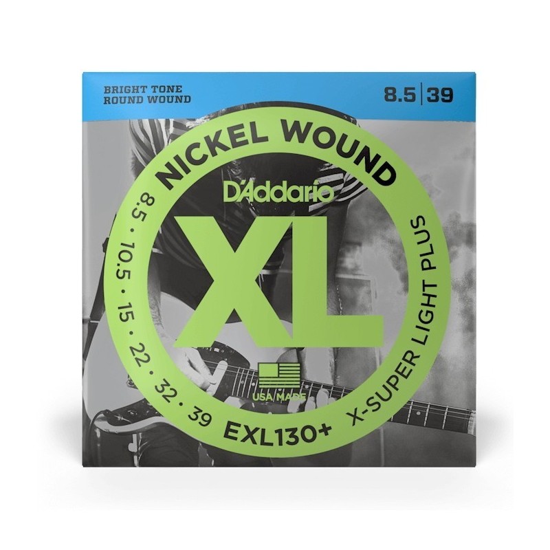 Nickel Wound Electric Guitar Strings, Extra-Super Light, 8.5-39