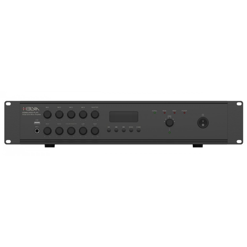 Mixer-Amplificatore 1-Zona 240W 2-Unità Rack con DAB+/FM/USB/BT