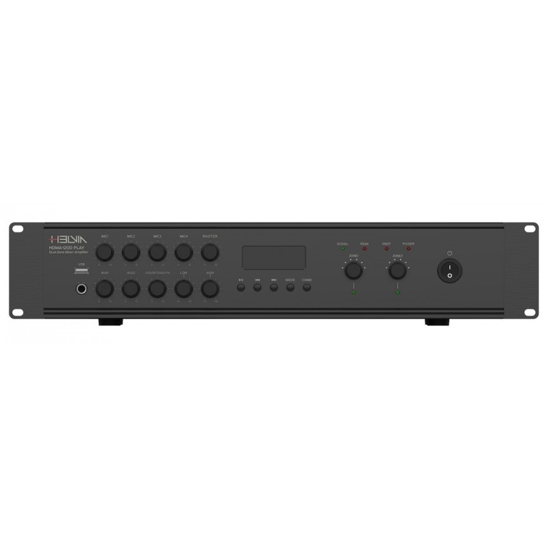 Mixer-Amplificatore 2-Zone 120W 2-Unità Rack con DAB+/FM/USB/BT