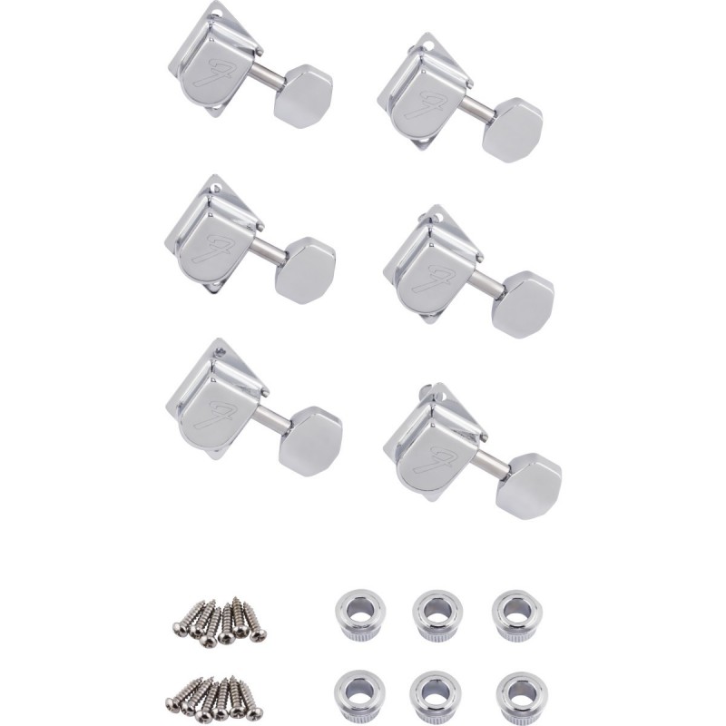 Fender parts 70s ''f'' style stratocaster®/telecaster® tuning machines chrome
