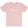 T-shirt fender® spaghetti logo, shell pink, s