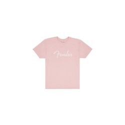 T-shirt fender® spaghetti logo, shell pink, s