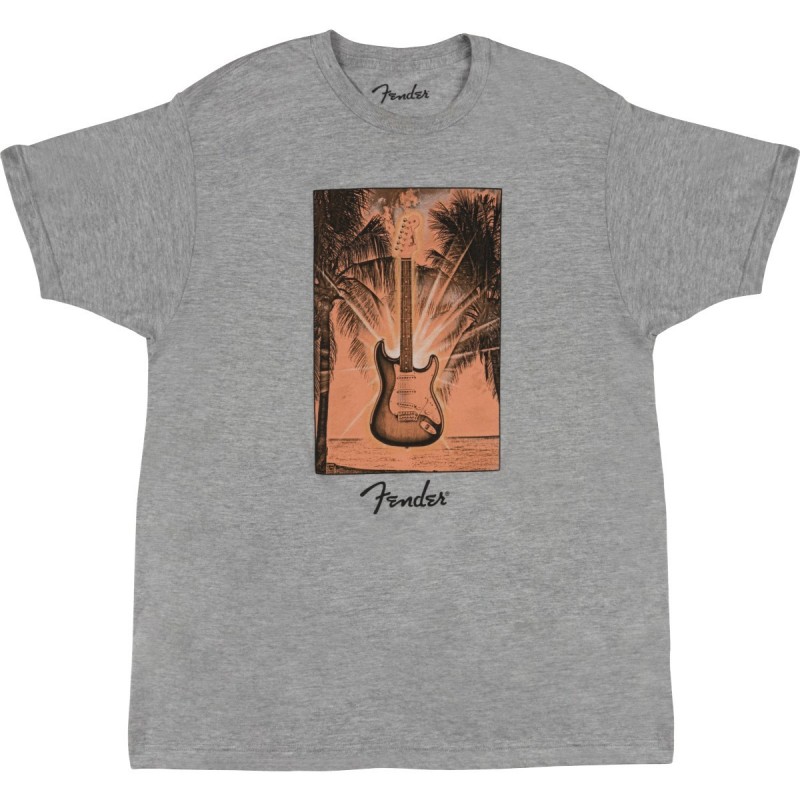 T-shirt  fender® surf tee, gray heather, m