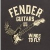 Fender® wings to fly t-shirt, vintage black, m