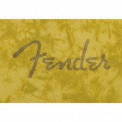 T-shirt fender® spaghetti logo tie-dye, senape, s