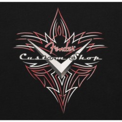 Fender® custom shop pinstripe t-shirt, black, l