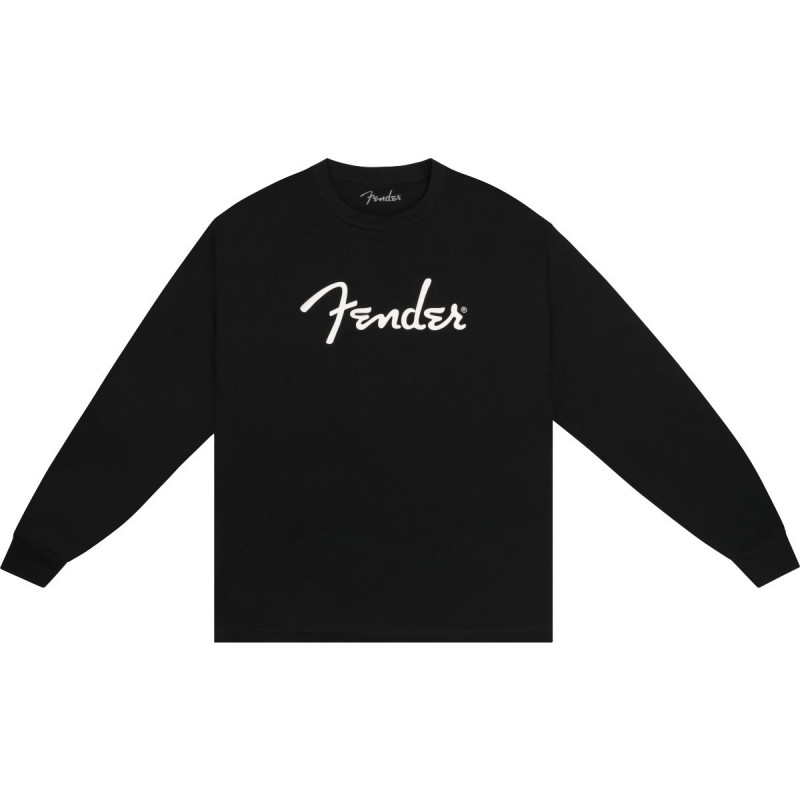 Fender® spaghetti logo long-sleeve t-shirt, black, s