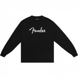 Fender® spaghetti logo long-sleeve t-shirt, black, xxl